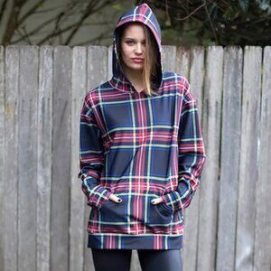 Black Milk Tartan Old School Hoodie size XS